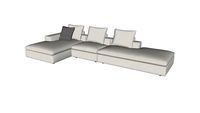 Lucerne Modular Sofa 12B Ashen Fabric By Modloft
