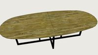 Stomp ovale tafel