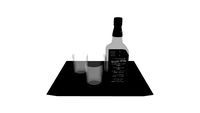 Wine Glass with Tray