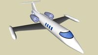 Simple Learjet aircraft model