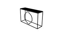 85870 Console Miami Loft Black 120x75cm