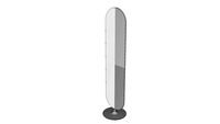 85430 floor mirror Curvy MO Chrome Look 40x170cm