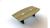 BUILD - Mesa reunião semi oval