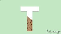LETRA ARTÍSTICA (COLLAB GABIWORK) – 13CM – LETRA T – ARTIE DESIGN
