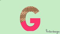 LETRA ARTÍSTICA (COLLAB GABIWORK) – 13CM – LETRA G – ARTIE DESIGN