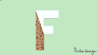 LETRA ARTÍSTICA (COLLAB GABIWORK) – 13CM – LETRA F – ARTIE DESIGN