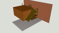 Treppe mit 90° Wendung
