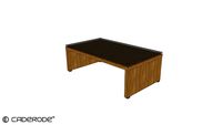 Mesa de Centro c/ Tampo de Vidro Vision Evo - 1200x800