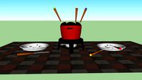 Fondue service