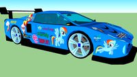 MLP FIM Rainbow Dash Car