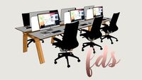 WORK TABLE #Office #officefurniture #worktable #interior #vray