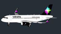 Volaris Airbus A319 Negro