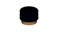 Gemma Leather Ottoman - MGBW Home