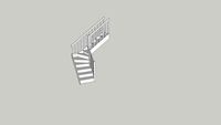 escalier quart tournant