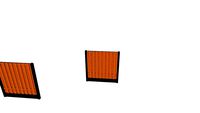 Douglas schutting 180x180 19 planks + Betonpaal antraciet ongecoat 180cm hoog