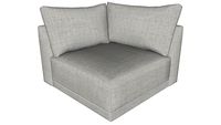 Basel Corner Chair Slate Pebble Fabric By Modloft