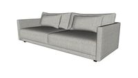 Basel Sofa Slate Pebble Fabric By Modloft