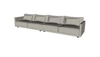 Basel Modular Sofa 01 Slate Pebble Fabric By Modloft