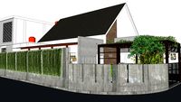 tropical house in java, indonesia