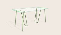 Mesa de cristal templado