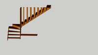 escalier quart tournant