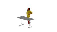 desk BEKANT glass Ikea