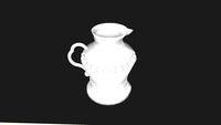 Silverware milk jug without texture