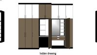 wardrobe with hidden dressing