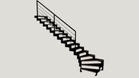 Double staircase stringers