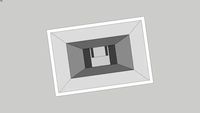 Sconce - square uplight (low poly)