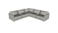 Basel Modular Sofa 03 Slate Pebble Fabric By Modloft