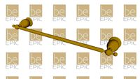 Toalheiro de 60cm Dourado - Rubinettos