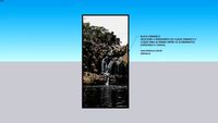 Quadro em tela canvas. Cachoeira Chapada dos Veadeiros parte 1