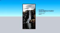 Quadro em tela canvas. Cachoeira Chapada dos Veadeiros parte 2