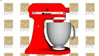 Batedeira Stand Mixer KitchenAid Artisan Empire Red - 127V