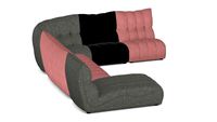 Canapé d'angle grande compo chaise longue gauche Deseo