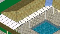 cobertura de varanda , corredor e toldo lateral de piscina - Polysolution