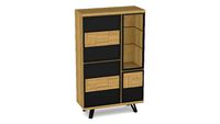 Meuble rangement 3 portes 1 niche Sygma