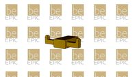 Cabideiro Duplo Dourado - Rubinettos