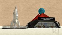 Mongo Express Space Liner Steampunk Rocket