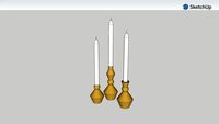 Crate and Barrel Denby Candle Holders