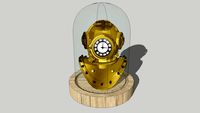 Diving Helmet Clock