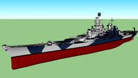 USS BB-61 Iowa class battleship 1944 / アイオワ級戦艦