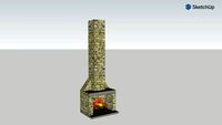 StackedStoneFireplace