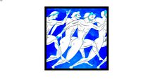 Quadro Grego - Panathenaic Prize Blue