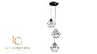 Pendente Diamante Triplo (Prata Polida)