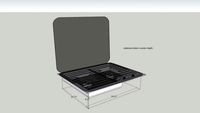 Dometic 50215 Drop-In Cooktop with glass lid