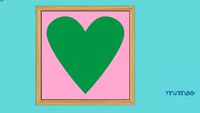 QUADRO LOVE COLORS - VERDE E ROSA - MIMOO TOYS