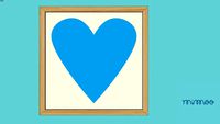 QUADRO LOVE COLORS - AZUL E BEGE - MIMOO TOYS