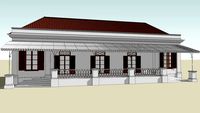 House of family W.C. van Benthem Jutting on the Kebon Sirih in Weltevreden, Indonesia